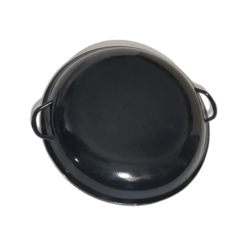 Nesting Enamelware Sautee 3 Paella Skillet Pan Set Red Blue Yellow Black